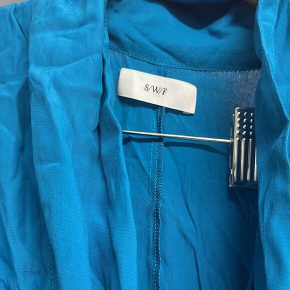 SWF Atrtisa Plunge Maxi Dress - Teal BRAND NEW Size Oversized Sleeve - Picture 6 of 8